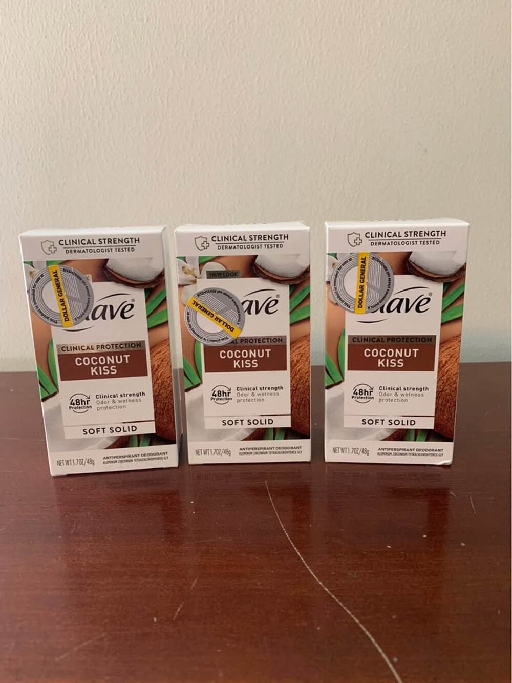 Suave Clinical Protection Coconut Kiss Antiperspirant Deodorant 3-Pack